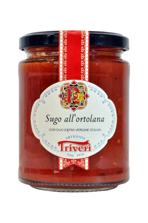 Aromatische Tomatensauce sugo all'ortolana, 280g im Glas - Triveri - Genussforum GmbH