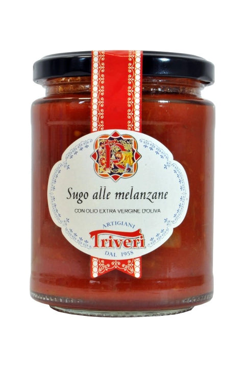 Aromatische Tomatensauce sugo alle melanze Auberginen, 280g im Glas - Triveri - Genussforum GmbH